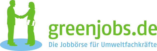Logo mit Schriftzug greenjobs in grün