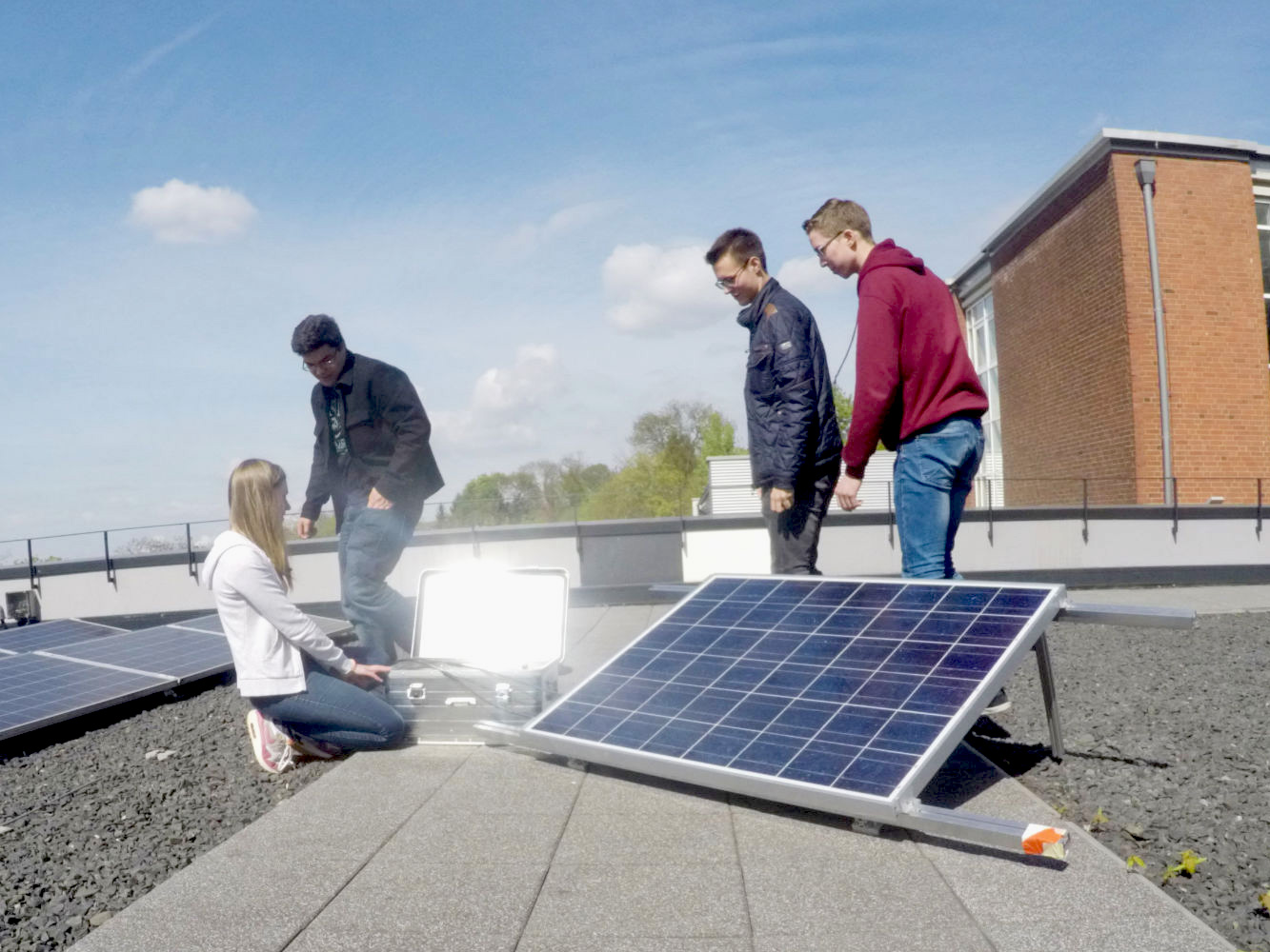Solaranlage auf einem Dach